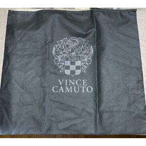 Vince Camuto Dust Bag Cover Drawstring Pouch Gray Textile Fabric Logo 22" x 21"